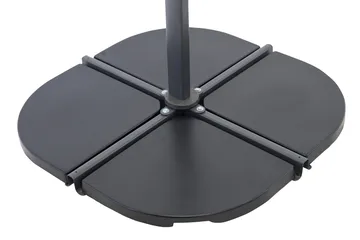 Leeds Parasollfotsvikt 47x47 cm 1 Del - Svart - Utemöbler & utemiljö - Övrigt utemöbler - Tillbehör utemöbler - Parasollfot