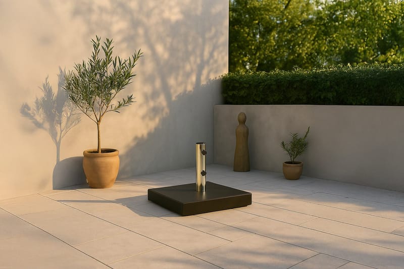 Stathera Parasollsten - Svart - Utemöbler & utemiljö - Övrigt utemöbler - Tillbehör utemöbler - Parasollfot