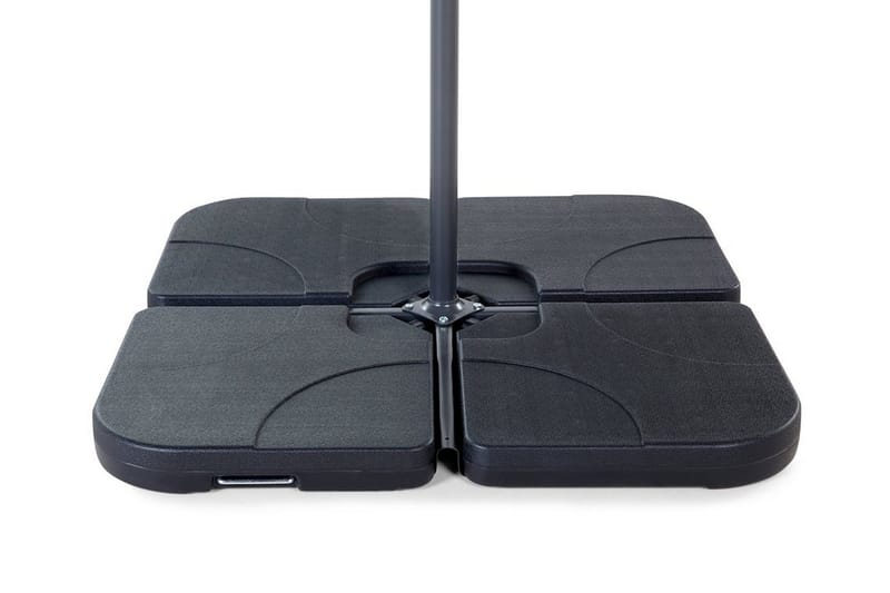 Sunny Parasollfotsvikt 52 cm 4 Delar, Svart