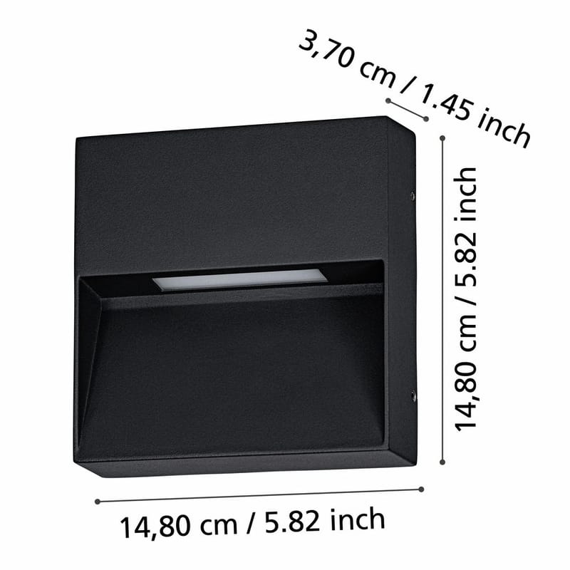 Vägglampa Utebelysning Maruggio - 15 cm - Utemöbler & utemiljö - Övrigt utemöbler - Tillbehör utemöbler - Klädselpaket utemöbler