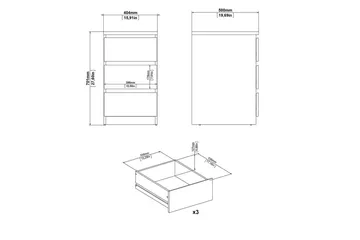 Salomns Byrå 70,1 cm - Svart - Förvaring - Förvaringsmöbler - Byrå