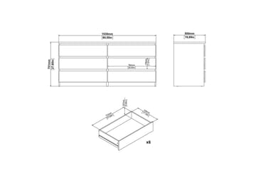 Salomns Byrå 70,1 cm - Vit - Förvaring - Förvaringsmöbler - Byrå