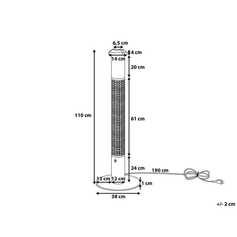 Vezuvio Infravärmare - Svart - Utemöbler & utemiljö - Balkong & altan - Altanvärme - Infravärmare