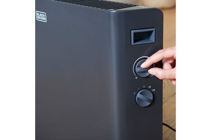 Konvektorelement Black+Decker 2000W Svart - Svart - Utemöbler & utemiljö - Balkong & altan - Altanvärme - Värmefläkt