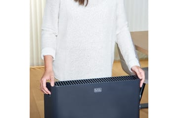 Konvektorelement Black+Decker 2000W Svart - Svart - Utemöbler & utemiljö - Balkong & altan - Altanvärme - Värmefläkt