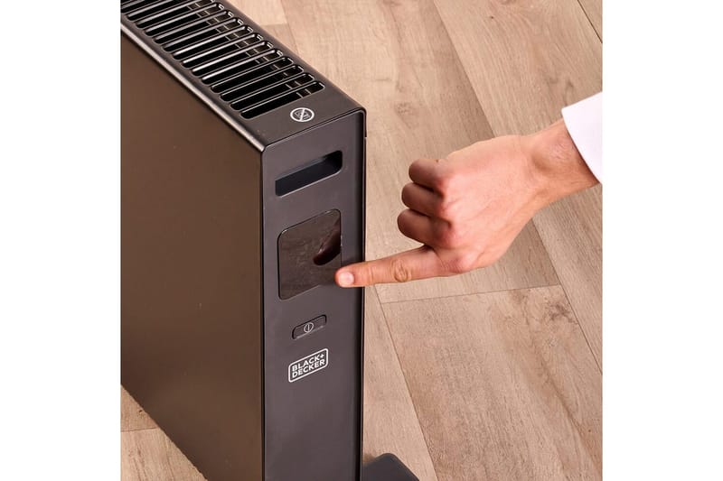 Konvektorelement Black+Decker Digital 2000W Svart - Svart - Utemöbler & utemiljö - Balkong & altan - Altanvärme - Värmefläkt