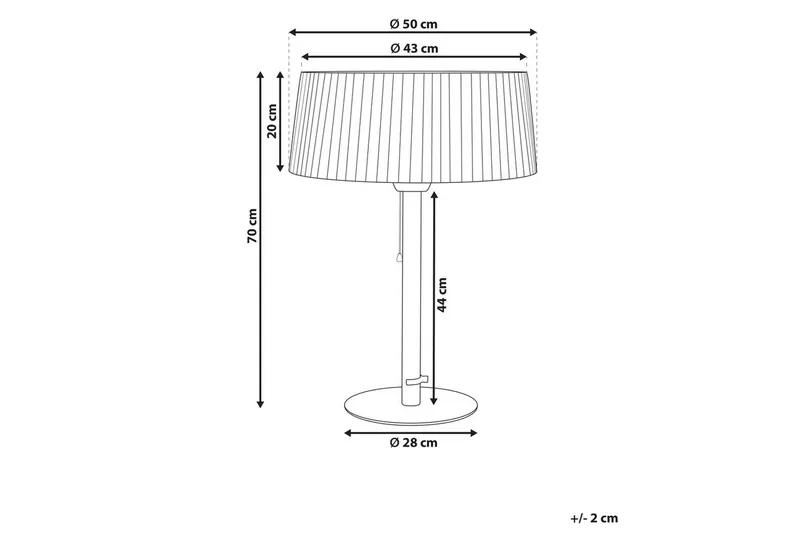 Terrassvärmare Olleria - Svart - Utemöbler & utemiljö - Balkong & altan - Altanvärme - Infravärmare