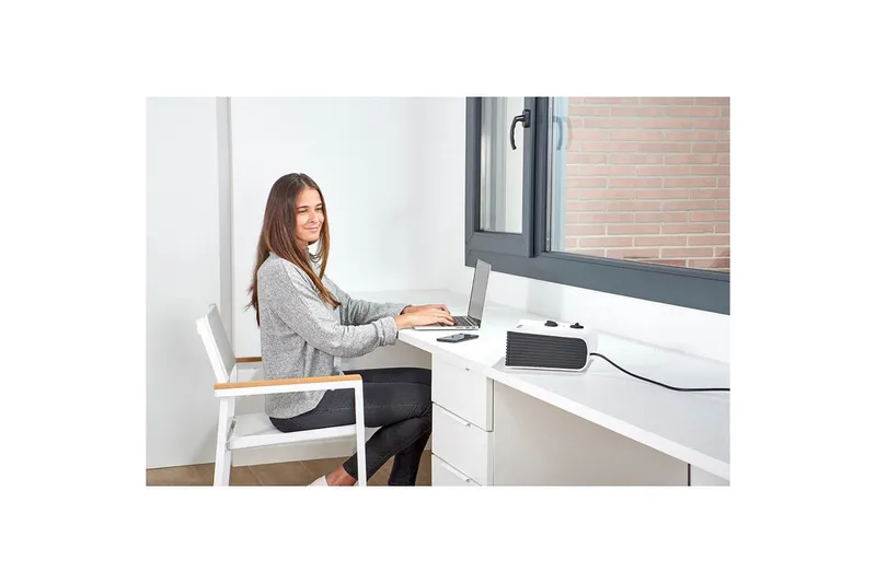 Värmefläkt Black+Decker Justerbar 2000W Vit - Vit - Utemöbler & utemiljö - Balkong & altan - Altanvärme - Värmefläkt