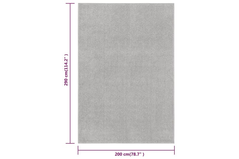 Matta 200x290 cm ljusgrå - Plastmatta balkong - Plastmatta