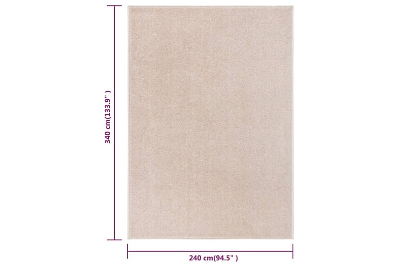 Matta 240x340 cm mörk beige - Beige - Plastmatta - Plastmatta balkong - Köksmatta & plastmatta kök