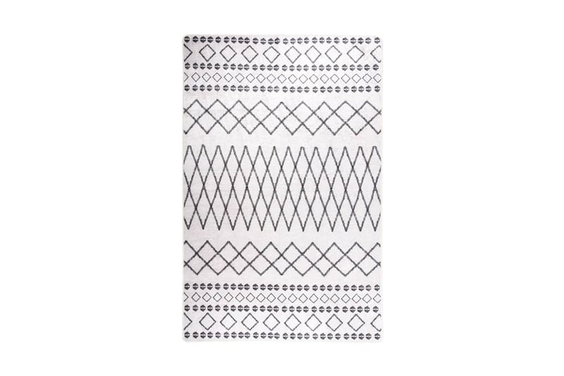 Matta tvättbar 160x230 cm svart och vit halkfri - Flerfärgad - Plastmatta balkong - Köksmatta & plastmatta kök - Plastmatta