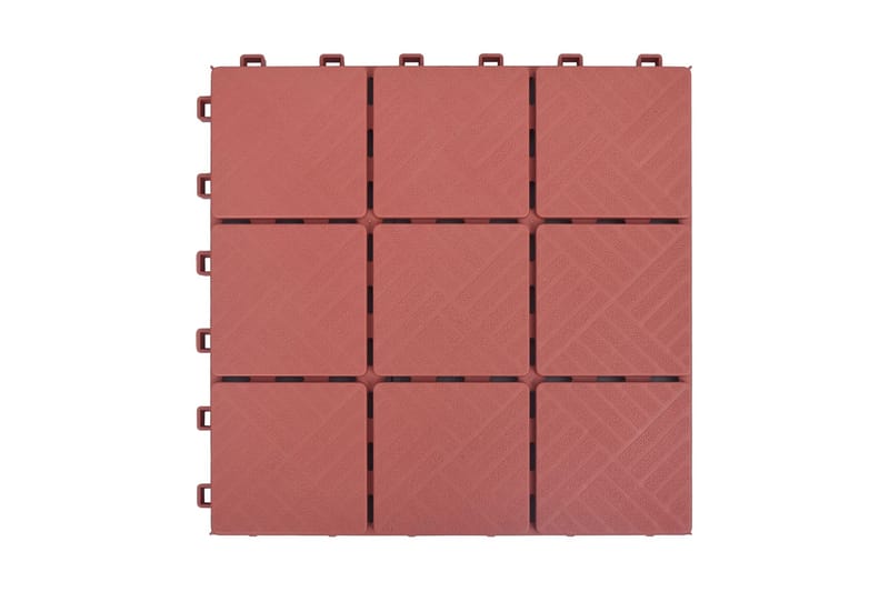 Trall 10 st röd 30,5x30,5 cm plast - Trall - Trall balkong