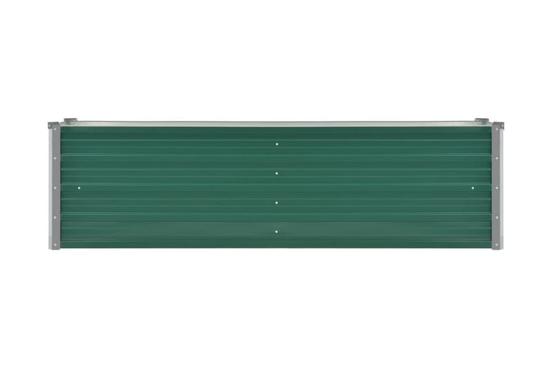 Odlingslåda upphöjd galvaniserat stål 160x40x45 cm grön - Grön - Utomhuskruka - Blomlåda & balkonglåda
