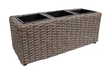 Wicker Odlingslåda 48x18xH18 cm Mörkbrun - Utemöbler & utemiljö - Balkong & altan - Balkongodling - Blomlåda & balkonglåda