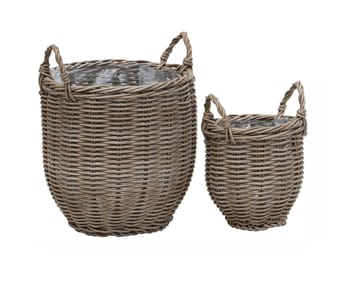 Planteringskorg EGG planteringskorgar 4 stycken 2-set - grå - Utemöbler & utemiljö - Balkong & altan - Balkongodling - Blomlåda & balkonglåda