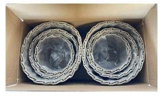 Planteringskorg ENS runda planteringskorgar 2 stycken 3-set - grå - Utemöbler & utemiljö - Balkong & altan - Balkongodling - Blomlåda & balkonglåda