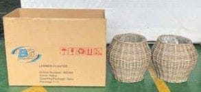 Planteringskorg LEMMER runda planteringskorgar 2-pack - grå - Utemöbler & utemiljö - Balkong & altan - Balkongodling - Blomlåda & balkonglåda