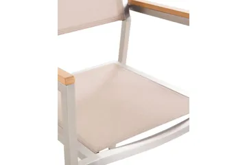 Bacoli Karmstol Utomhus - Beige/Silver - Utemöbler & utemiljö - Balkong & altan - Balkongmöbler - Balkongstol