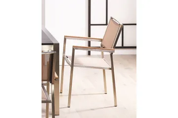 Bacoli Karmstol Utomhus - Beige/Silver - Utemöbler & utemiljö - Balkong & altan - Balkongmöbler - Balkongstol