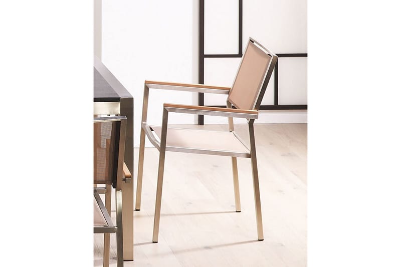 Bacoli Karmstol Utomhus - Beige/Silver - Utemöbler & utemiljö - Balkong & altan - Balkongmöbler - Balkongstol