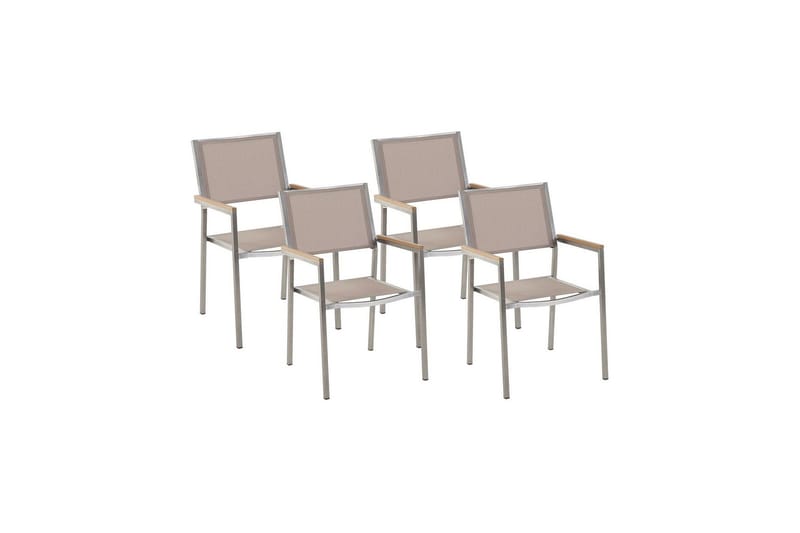 Bacoli Karmstol Utomhus - Beige/Silver - Utemöbler & utemiljö - Balkong & altan - Balkongmöbler - Balkongstol