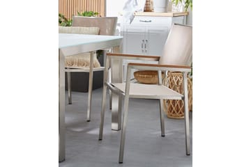 Bacoli Karmstol Utomhus - Beige/Silver - Utemöbler & utemiljö - Balkong & altan - Balkongmöbler - Balkongstol