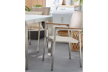 Bacoli Karmstol Utomhus - Beige/Silver - Utemöbler & utemiljö - Balkong & altan - Balkongmöbler - Balkongstol