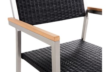 Bacoli Karmstol Utomhus - Svart/Silver - Utemöbler & utemiljö - Balkong & altan - Balkongmöbler - Balkongstol