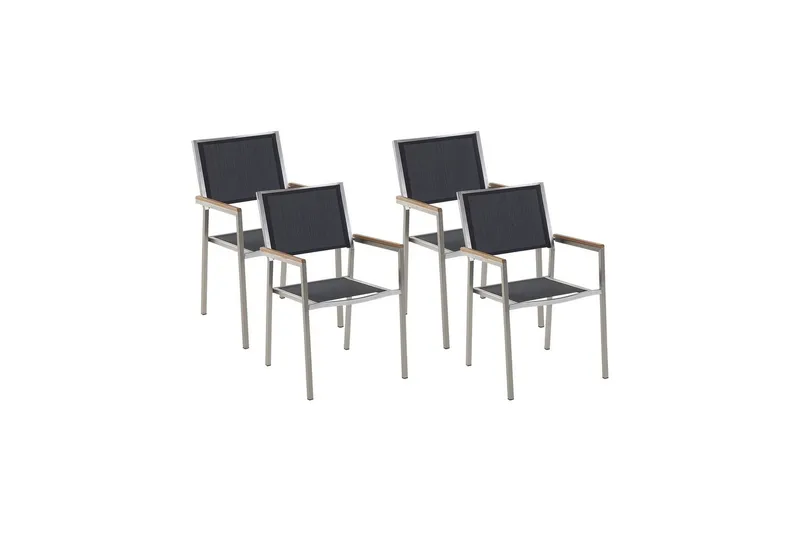 Bacoli Karmstol Utomhus - Svart/Silver - Utemöbler & utemiljö - Balkong & altan - Balkongmöbler - Balkongstol