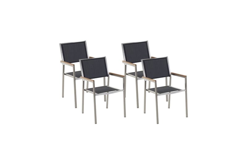 Bacoli Karmstol Utomhus - Svart/Silver - Utemöbler & utemiljö - Balkong & altan - Balkongmöbler - Balkongstol