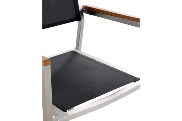 Bacoli Karmstol Utomhus - Svart/Silver - Utemöbler & utemiljö - Balkong & altan - Balkongmöbler - Balkongstol