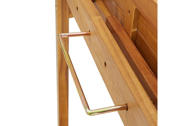 Balkongbord 90x37x122,5 cm massivt akaciaträ - Brun - Balkongbord