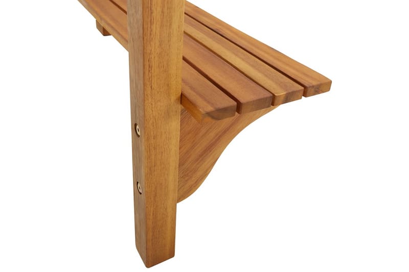 Balkongbord 90x37x122,5 cm massivt akaciaträ - Brun - Balkongbord