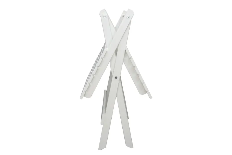 CALAYAN Klappbord och Cafébord Utomhus 65 cm Trä - Vit - Utemöbler & utemiljö - Balkong & altan - Balkongmöbler - Balkongbord