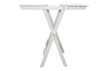 CALAYAN Klappbord och Cafébord Utomhus 65 cm Trä - Vit - Utemöbler & utemiljö - Balkong & altan - Balkongmöbler - Balkongbord