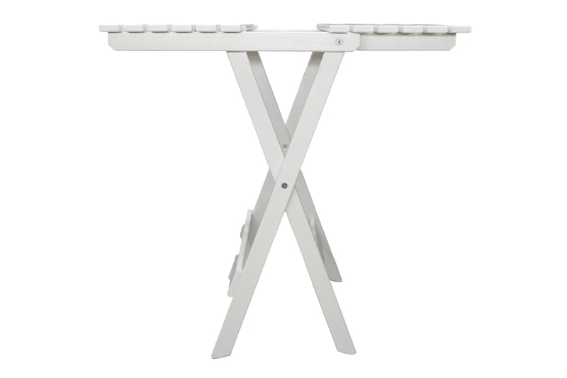 CALAYAN Klappbord och Cafébord Utomhus 65 cm Trä - Vit - Utemöbler & utemiljö - Balkong & altan - Balkongmöbler - Balkongbord