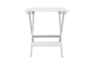 CALAYAN Klappbord och Cafébord Utomhus 65 cm Trä - Vit - Utemöbler & utemiljö - Balkong & altan - Balkongmöbler - Balkongbord