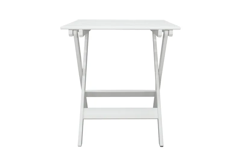 CALAYAN Klappbord och Cafébord Utomhus 65 cm Trä - Vit - Utemöbler & utemiljö - Balkong & altan - Balkongmöbler - Balkongbord