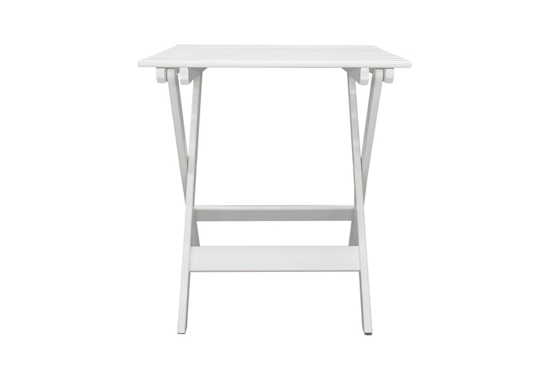 CALAYAN Klappbord och Cafébord Utomhus 65 cm Trä - Vit - Utemöbler & utemiljö - Balkong & altan - Balkongmöbler - Balkongbord