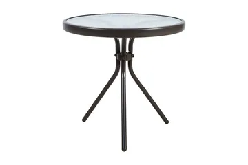 Dublin Runt Cafébord och Bistrobord Utomhus 50 cm Glas - Brun - Utemöbler & utemiljö - Balkong & altan - Balkongmöbler - Balkongbord