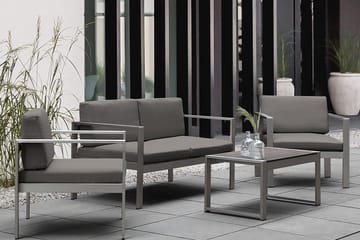 Tirrena Trädgårdssoffa 142 cm - Grå - Utemöbler & utemiljö - Balkong & altan - Balkongmöbler - Balkongsoffa