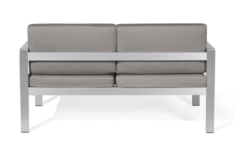 Trädgårdssoffa Tirrena 142 cm - Grå - Loungesoffor - Balkongsoffa - Utesoffa