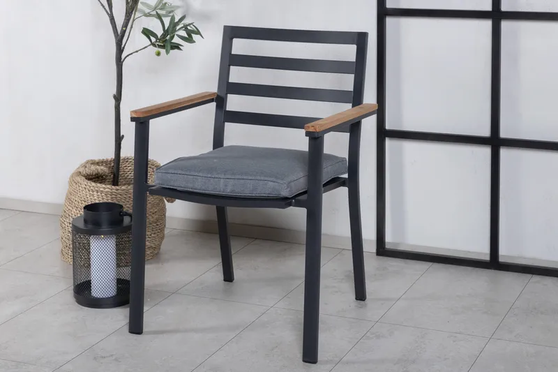 Brasilia Karmstol Utomhus Stapelbar - Svart - Utemöbler & utemiljö - Balkong & altan - Balkongmöbler - Balkongstol