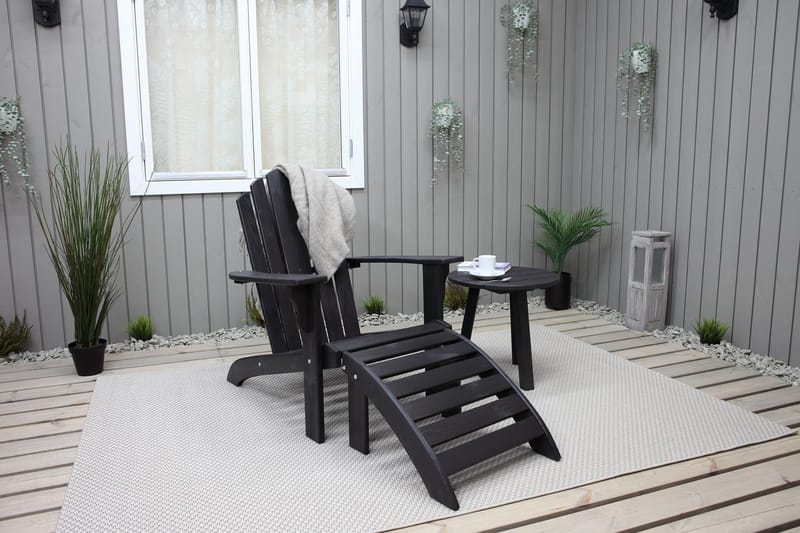 Cranston Fotpall till däckUtestol - Kaffesvart - Utemöbler & utemiljö - Balkong & altan - Balkongmöbler - Balkongstol