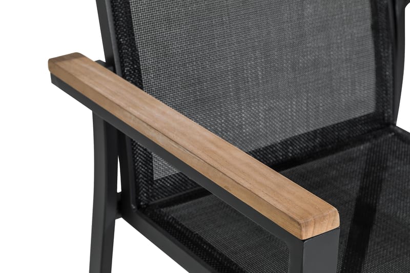 Las Vegas Stapelstol Utomhus - Svart/Teak - Utemöbler & utemiljö - Balkong & altan - Balkongmöbler - Balkongstol