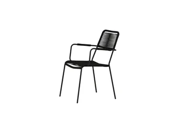 Lindos Karmstol Utomhus Svart - Venture Home - Utemöbler & utemiljö - Balkong & altan - Balkongmöbler - Balkongstol