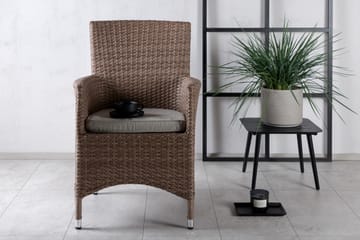Malin Karmstol Utomhus - Beige/Natur - Utemöbler & utemiljö - Balkong & altan - Balkongmöbler - Balkongstol