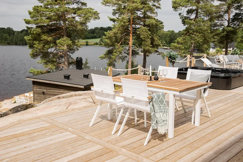 Mexico Karmstol Utomhus Stapelbar - Vit - Utemöbler & utemiljö - Balkong & altan - Balkongmöbler - Balkongstol