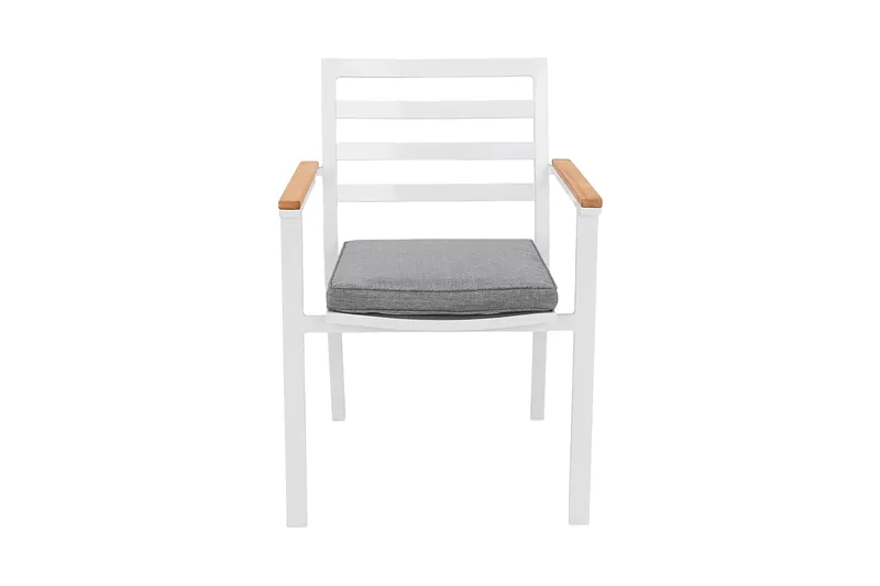 Oliver Karmstol Utomhus m Dyna - Vit/Teak/Grå - Utemöbler & utemiljö - Balkong & altan - Balkongmöbler - Balkongstol