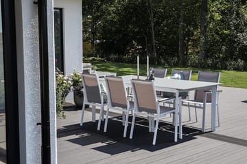 Parma Karmstol Utomhus Stapelbar - Vit/Grå - Utemöbler & utemiljö - Balkong & altan - Balkongmöbler - Balkongstol